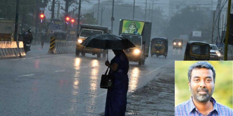 Rain in Chennai today TN Weatherman